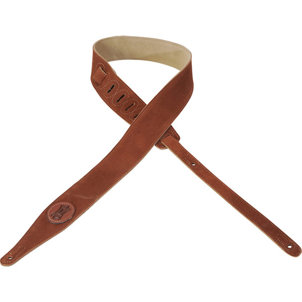 Levy's Leathers MS217-RST -  2" Wide Rust Suede Guitar Strap.