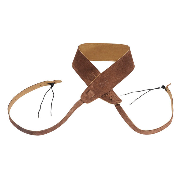 Levy's Leathers MS14-BRN -  2 1/2" Wide Brown Suede Banjo Strap.