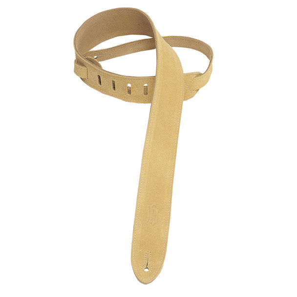 Levy's Leathers MS12-TAN -  2" Wide Tan Suede Guitar Strap.