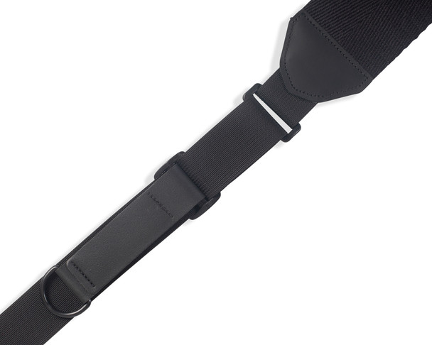 Levy's Leathers MRHC4-BLK - 3 inch Wide Cotton RipChord Guitar Strap.