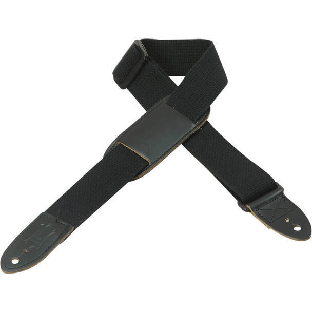 Levy's Leathers MC8PJ-BLK - 1 1/2" Wide Black Cotton Youth Guitar/ Uke Strap