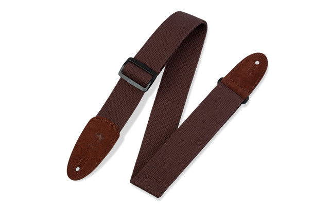 Levy's Leathers MC8-BRN -  2" Wide Brown Cotton Guitar Strap.
