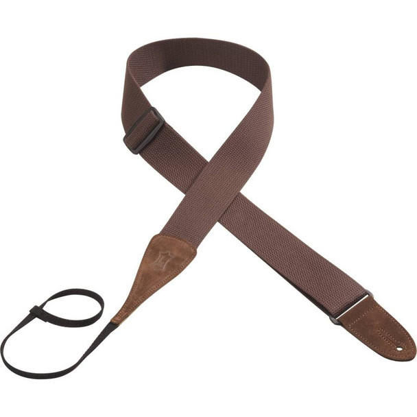 Levy's Leathers MC8A-BRN -  2" Wide Brown Cotton Guitar Strap.