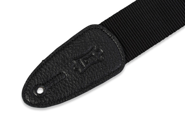 Levy's Leathers M8-XL-BLK -  2" Wide Black Polypropylene Guitar Strap.