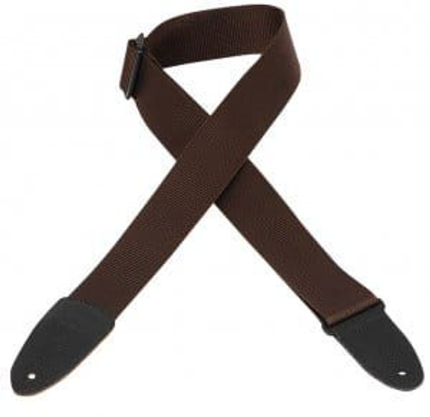 Levy's Leathers M8-BRN -  2" Wide Brown Polypropylene Guitar Strap
