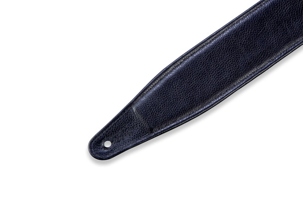 Levy's Leathers M317FG-BLK - 2 1/2" Wide Black Garment Leather Guitar Strap