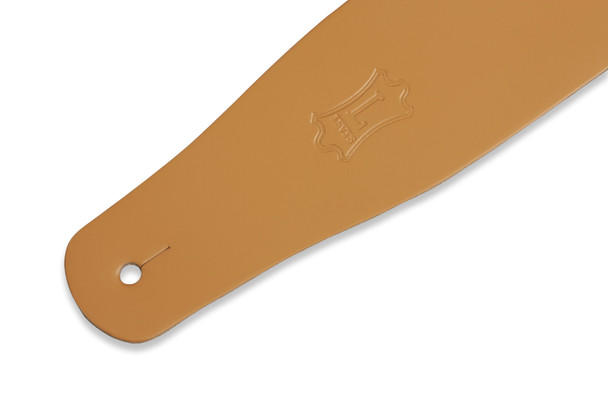 Levy's Leathers M26-TAN -  2 1/2" Wide Tan Genuine Leather Guitar Strap.