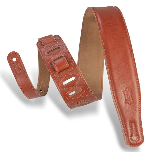 Levy's Leathers M26GF-TAN -  2 1/2" Wide Tan Garment Leather Guitar Strap.