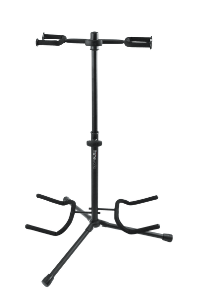 Gator Frameworks GFW-GTR-2000 - Frameworks Double Guitar Stand with Heavy Duty Tubing and Instrument Finish Friendly Rubber Padding