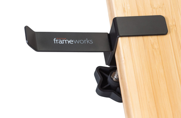 Gator Frameworks GFW-HP-HANGERDESK - Frameworks Headphone Hanger that Clamps onto Desktop Edge