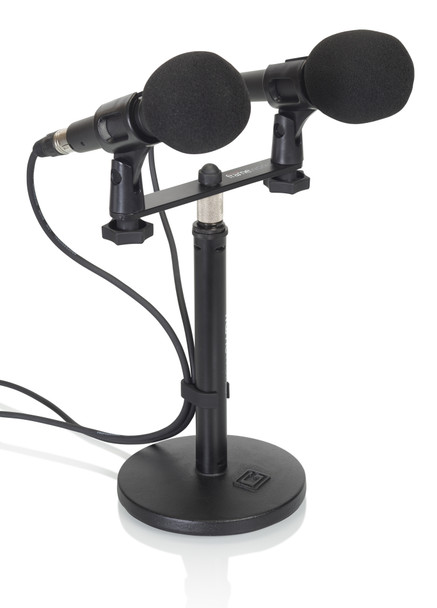 Gator Frameworks GFWMIC1TO2 - Gator Frameworks 1-to-2 Stereo Mic Mount Bar Gator Frameworks GFWMIC1TO2 - Gator Frameworks 1-to-2 Stereo Mic Mount Bar