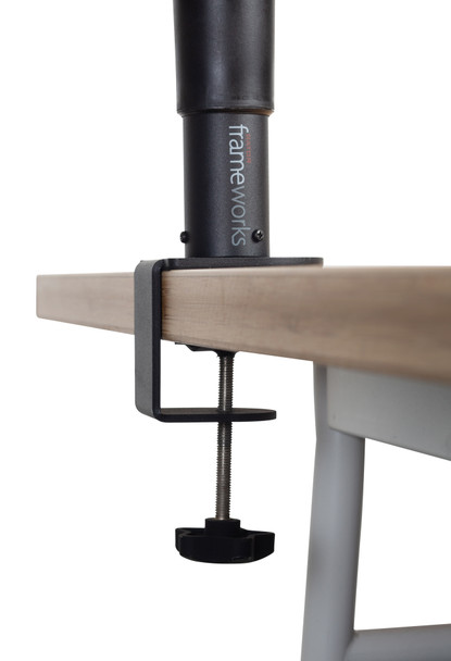 Gator Frameworks GFWSPKSTMNDSKCMP - Clamp-On Studio Monitor Stand - Adjustable Height 