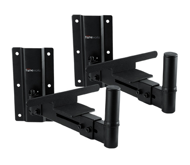 Gator Frameworks GFW-SPK-WM100 - Adjustable Wall Mountable Speaker Stands (pair); 100lbs. Weight Capacity