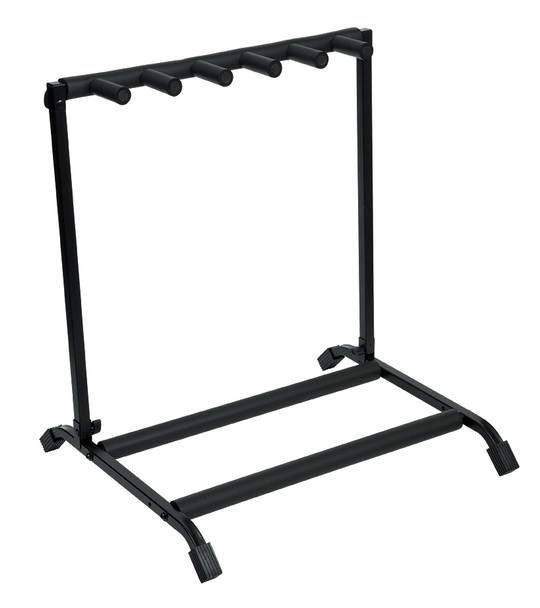 Gator Frameworks RI-GTR-RACK5 - Rok-It Collapsible, Folding Guitar Rack Designed to Hold 5x Electric or Acoustic Guitars. Foam Padded Support to Protect Guitar.