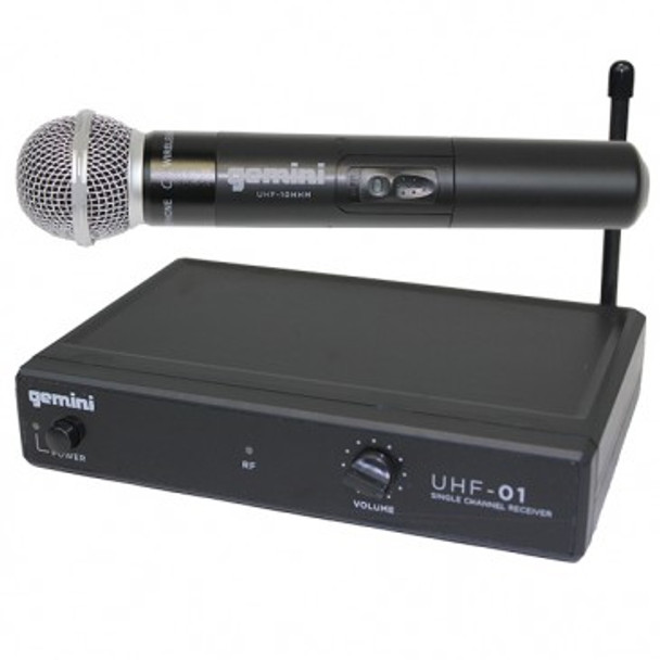 Gemini	UHF-01M  Single Channel Wireless Microphone System