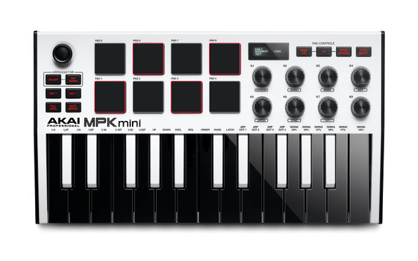 Akai MPK Mini MKIII White Portable USB/MIDI Controller