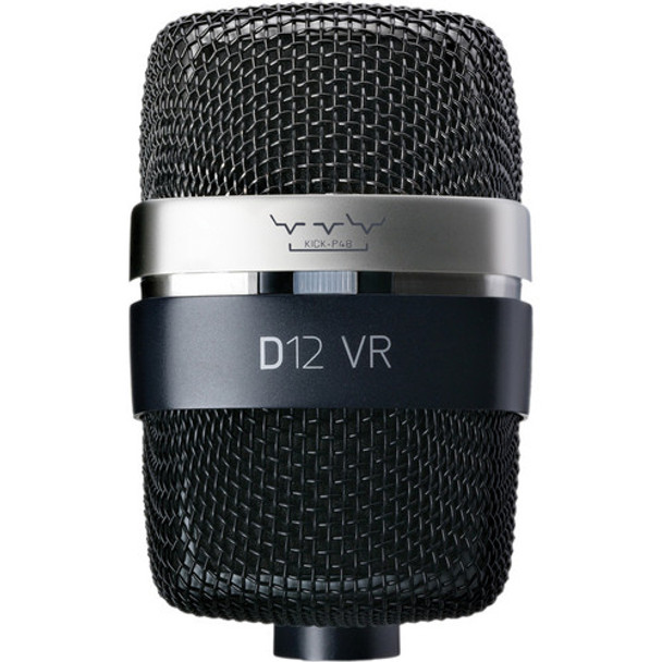 AKG D12 VR Dynamic kick drum microphone with four different sound shapes.