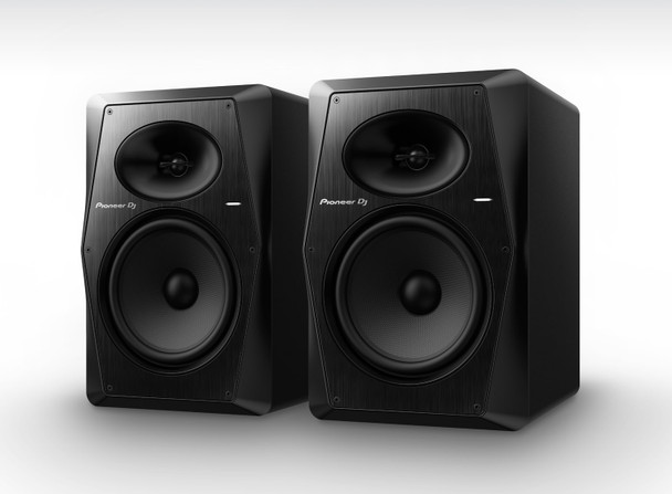 Pioneer DJ VM-70 100W Powered Studio Monitor with 6.5" Cone Woofer, 1" Dome Tweeter, and Low/High EQ Controls - Black