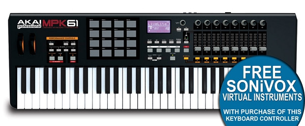Akai MPK61 USB/MIDI Keyboard Controller