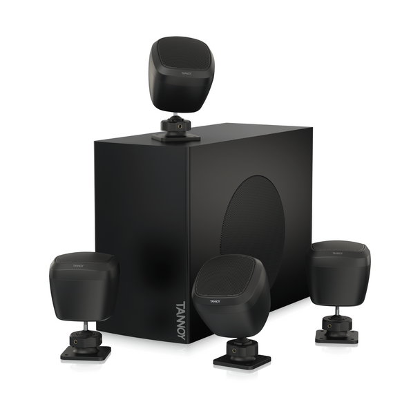 Tannoy Packaged Satellite-Subwoofer Loudspeaker System For Commercial Applications (Black)