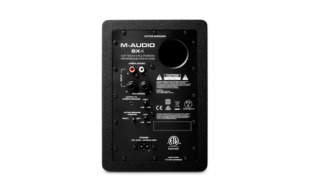 M-Audio BX4 4.5” Black Kevlar® 120-Watt Multimedia Reference Monitors