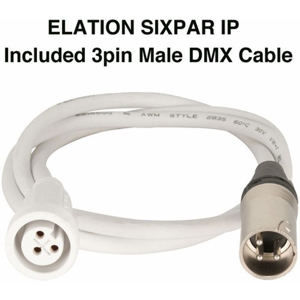 Elation Professional Sixpar 300IP LED Fixture (18 LEDs, Outdoors, White)
