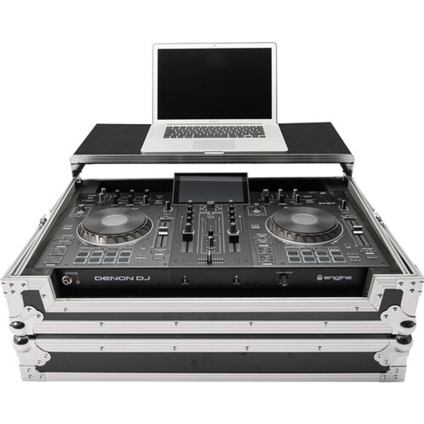 Magma DJ Controller Workstation Prime 2 Case with Gliding Laptop Platform