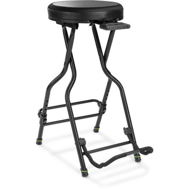 Gravity Stands Musician Seat with Guitar Stand