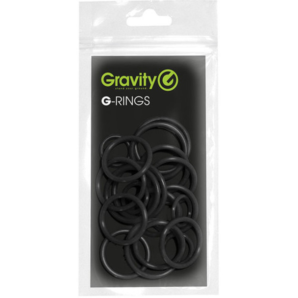 Gravity Stands Universal Ring Pack for Microphone Stands (20-Pack, Vanta Black)