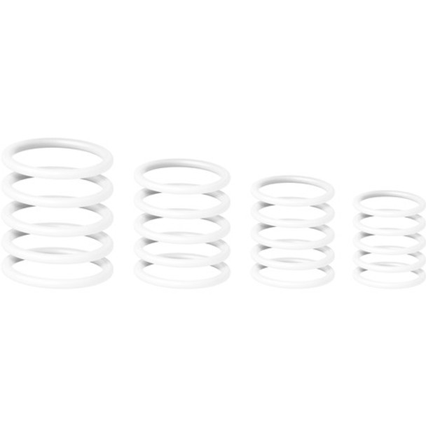 Gravity Stands Universal Ring Pack for Microphone Stands (20-Pack, Ghost White)