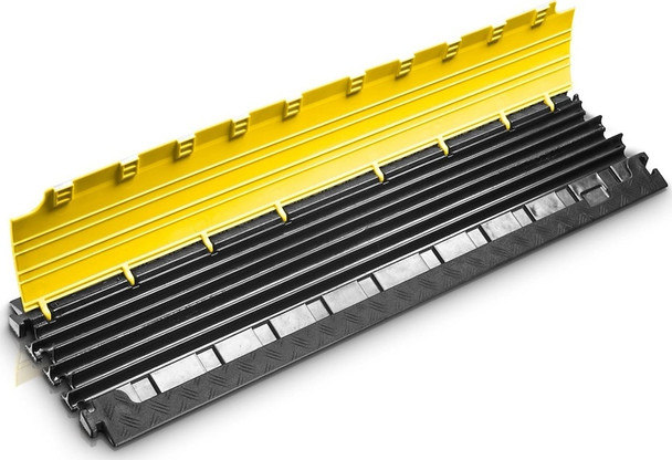 Defender "NANO" Cable Protector / 6-channel / 39x11x1"/ 9lbs / Indoor-Outdoor / YELLOW