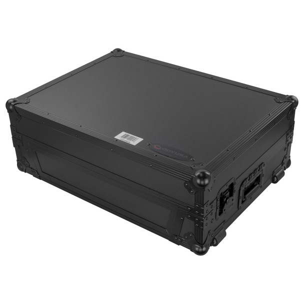 Odyssey FZGSPRIME2BL BLACK LABEL DENON PRIME 2 DJ CONTROLLER GLIDE STYLE CASE WITH 19" 1U BOTTOM RACK