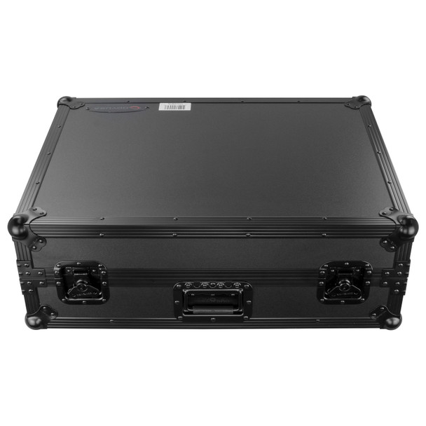 Odyssey FZGSPRIME2BL BLACK LABEL DENON PRIME 2 DJ CONTROLLER GLIDE STYLE CASE WITH 19" 1U BOTTOM RACK