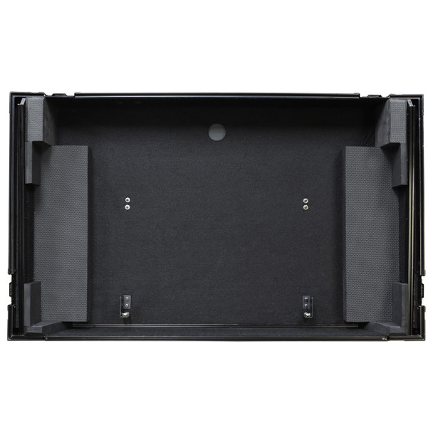 Odyssey FZGSXDJXZW1BL BLACK LABEL PIONEER XDJ-XZ DJ CONTROLLER GLIDE STYLE CASE WITH WHEELS AND 19" 1U BOTTOM RACK - Supports GSA angle panels