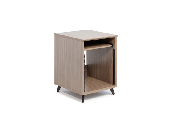 Gator Cases GFW-ELITEDESKRK-GRY Elite Furniture Series 10U Studio Rack Table in Driftwood Grey Finish