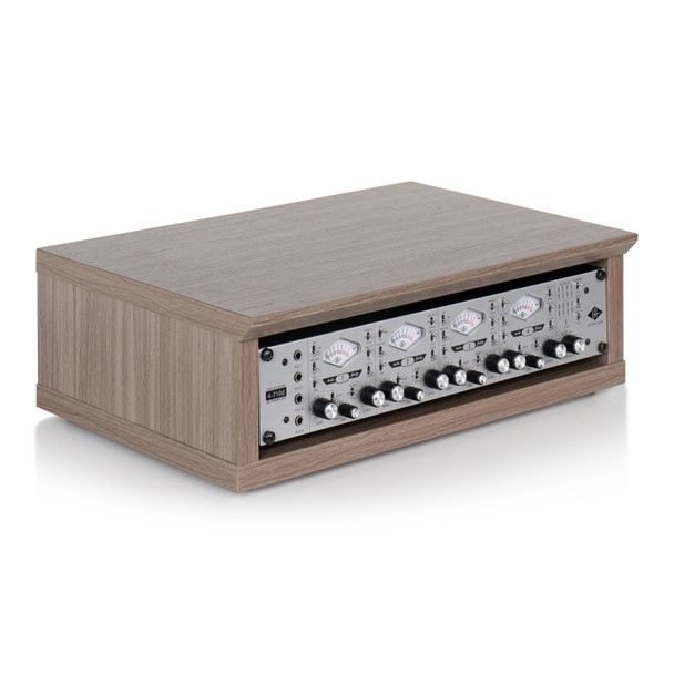 Gator Cases GFW-ELITERK-2U-GRY Elite Furniture Series 2U Desktop Studio Rack in Driftwood Grey Finish