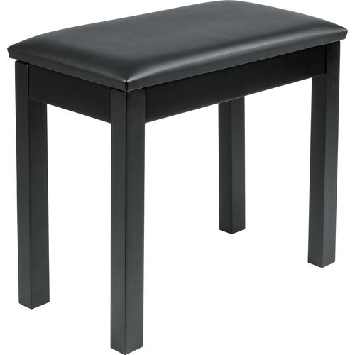Gator Cases GFW-KEYBENCH-WDBK Traditional Wooden Keyboard & Piano Bench in Black