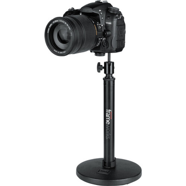 Gator Cases GFW-MIC-CAMERA-MT Camera Mount Mic Stand Adapter with Ball-and-Socket Head