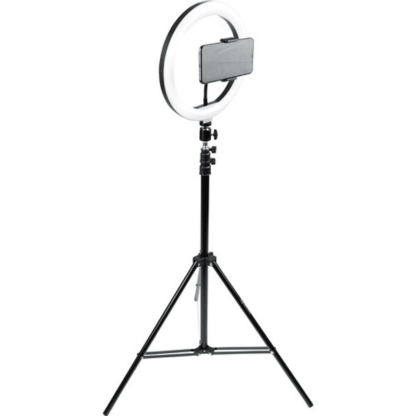 Gator Cases GFW-RINGLIGHTTRIPD 10-Inch LED Ring Light Stand with Phone Holder & Tripod Base