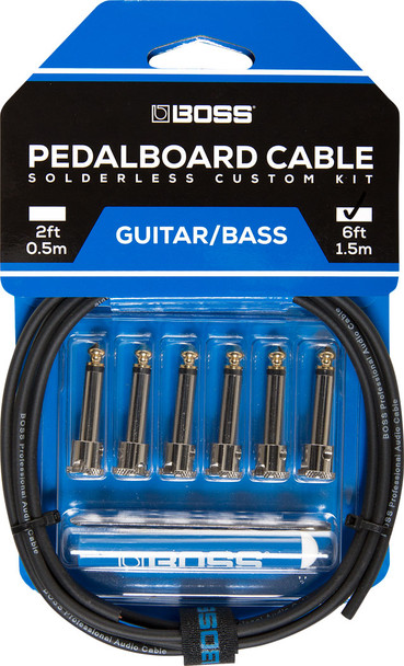 Roland Professional BCK-6 PEDAL BOARD CABLE KIT, 6 CONNECTORS, 6FT / 1.8 M CABLE