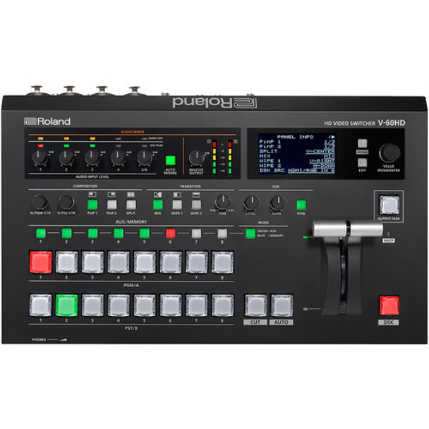 Roland Professional  V-60HD STR HD Video Switcher - 6 channel - Streaming Bundle w/ UVC-01