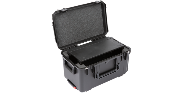 SKB 3i-2213M124U iSeries Case w/Removeable 4U Injection Molded 9" Deep Rack Cage, TSA Latches, Wheels