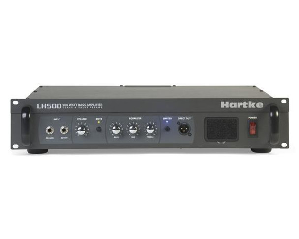 Samson HALH500 500 watt Bass Head, 2U, Bass, Mid, Treble and Volume controls, Brite & Limiter switches, XLR out