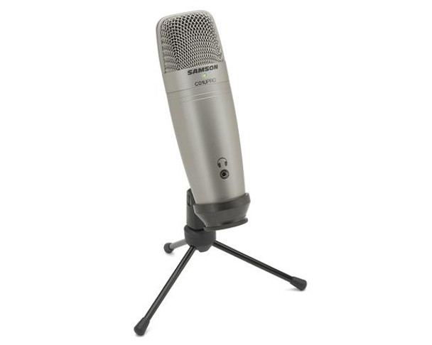 Samson SAC01UPRO USB Large Diaphragm Condenser mic with Peak LED headphone output