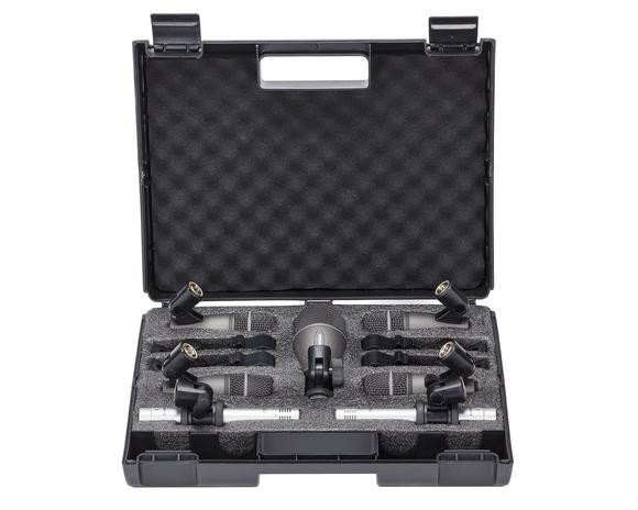 Samson SADK707 Drum Mic 7-Kit: (1) Q71 kick mic (4) Q72 Snare/Tom