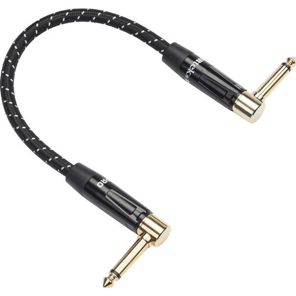 Samson SATPWAP 6" Woven Patch Cable, 2 Right Angle Connector, Gold Plug 