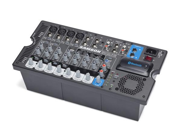 Samson SAXP1000B Portable PA - 2 x 10", 1000 watts, 10-ch mixer, Bluetooth, USB wireless