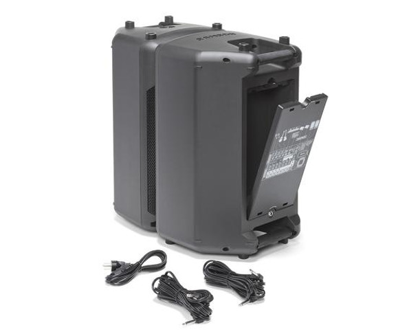 Samson SAXP1000B Portable PA - 2 x 10", 1000 watts, 10-ch mixer, Bluetooth, USB wireless