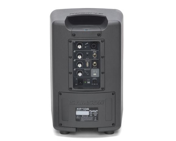 Samson SAXP106WLM Portable PA - 100 watts, 2-way, 6" Woofer, Bluetooth, Wireless LM5 lavalier mic (rechargeable battery)