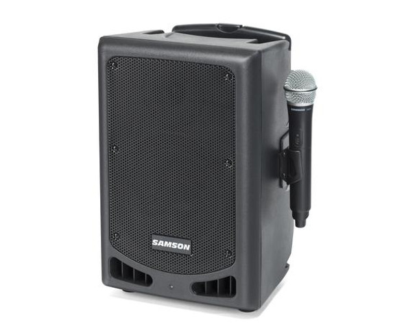 Samson SAXP208W Portable PA - 200 watts, 2-way, 8" Woofer, Bluetooth, (XPD2) Wireless HH mic (rechargeable battery)